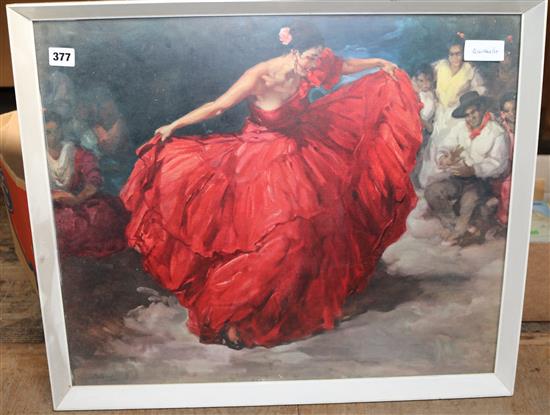 Print of Spanish ladies